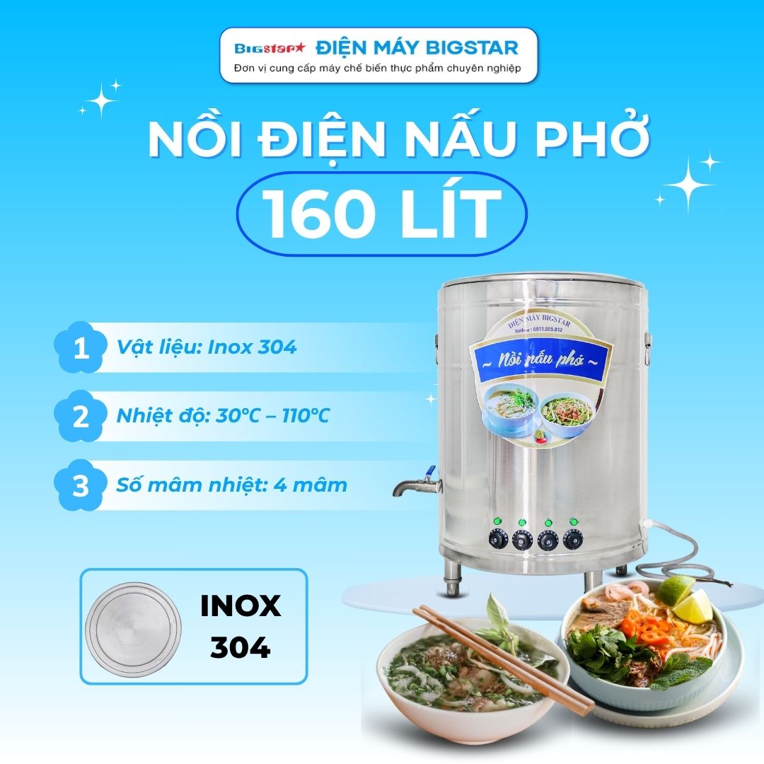 Noi dien nau pho 160 lit banner