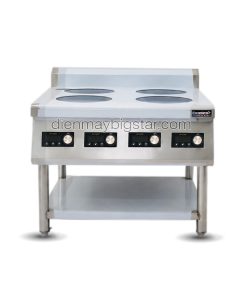 Bếp từ công nghiệp 4 họng có chân BIC-S4