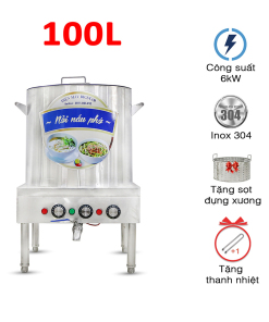 Nồi nấu phở điện 100L Việt Nam
