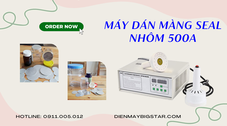 Máy dán màng seal nhôm 500A