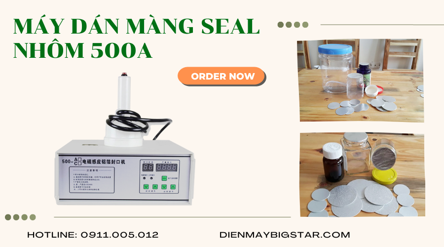 Máy dán màng seal nhôm 500A