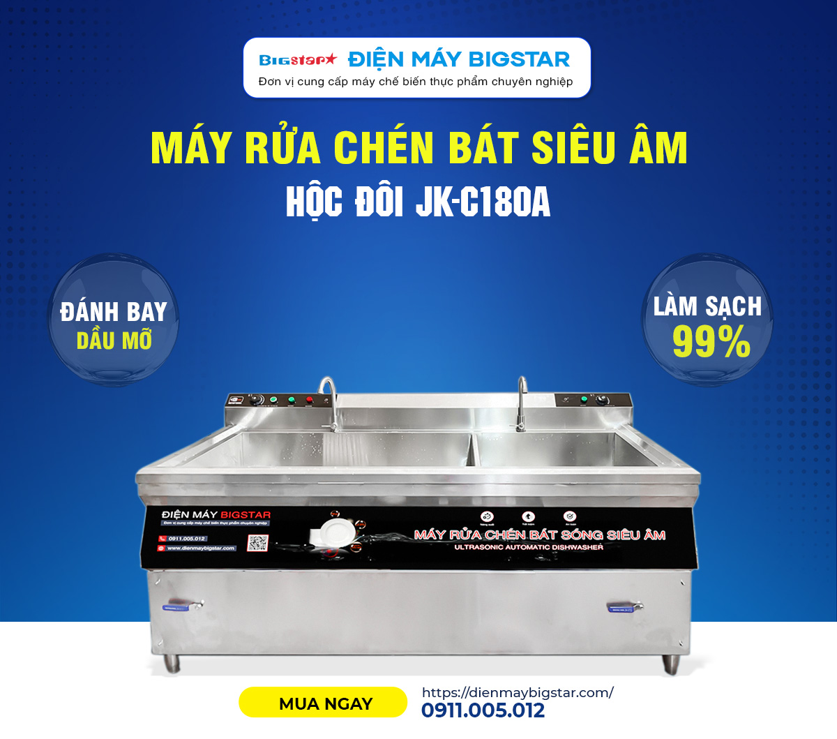 may rua chen bat sieu am 2 hoc 1800 jk c180a bigstar banner