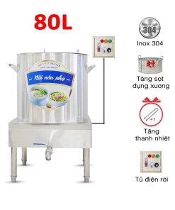 Nồi nấu phở tủ điện rời 80L