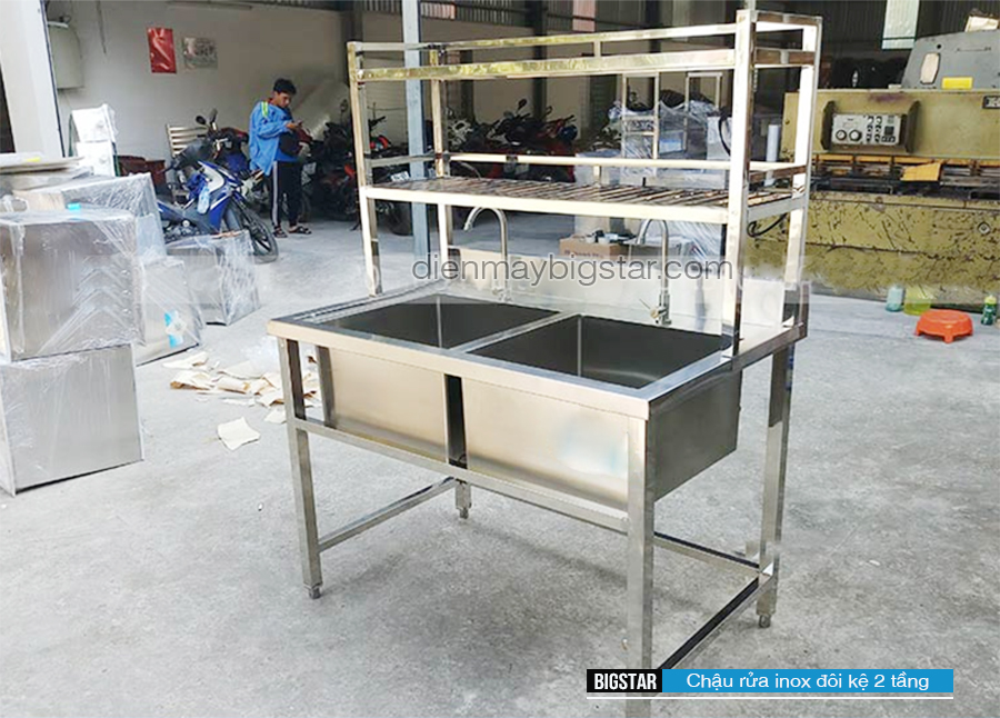 chau rua inox doi ke 2 tang 4