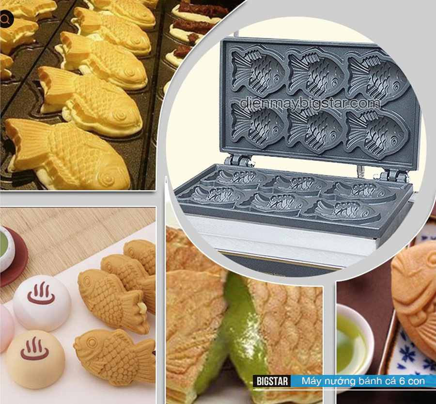 may nuong banh ca taiyaki 6 con 3