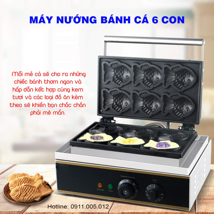 may nuong banh ca taiyaki 6 con 5