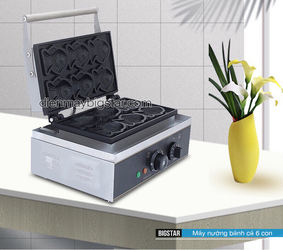 may nuong banh ca taiyaki 6 con 7