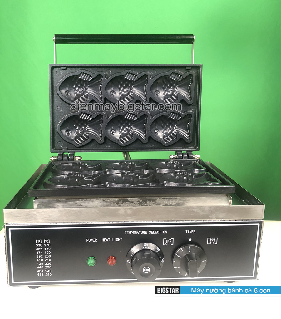 may nuong banh ca taiyaki 6 con 8