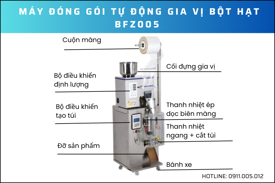 may dong goi tu dong gia vi bot hat BFZ005 8
