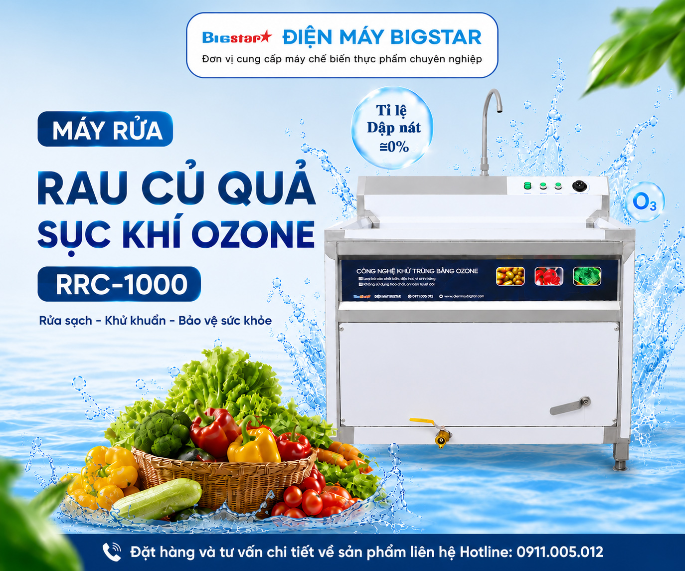 Máy rửa rau củ quả sục khí Ozone RRC-1000 19 may rua rau cu qua suc khi ozon RRC 1000 banner