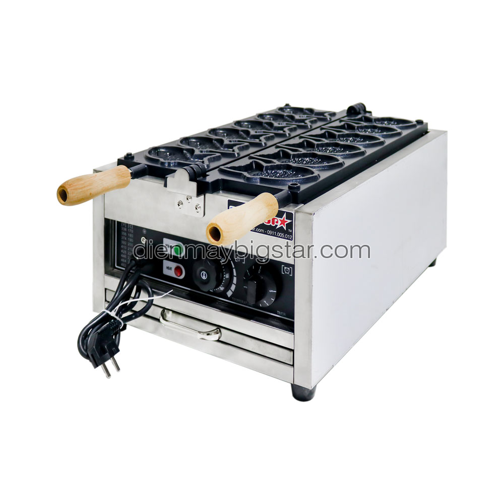 Máy nướng bánh cá Taiyaki loại lớn 10 Máy nướng bánh cá Taiyaki loại lớn