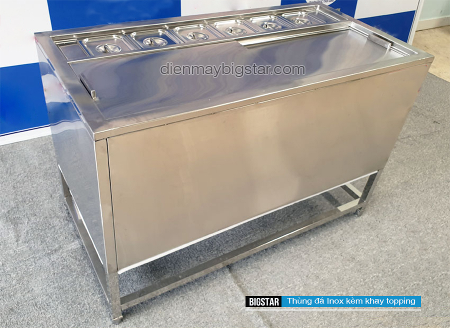 thung da inox kem khay topping 1