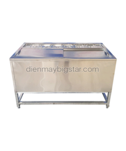Thùng đá Inox kèm khay topping
