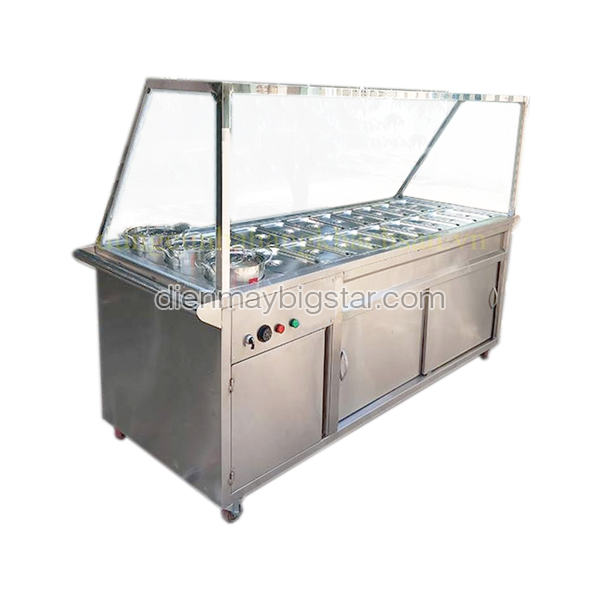 Quầy giữ nóng thức ăn 18 khay và 3 nồi 8 Quầy giữ nóng thức ăn 18 khay và 3 nồi - Ảnh 2