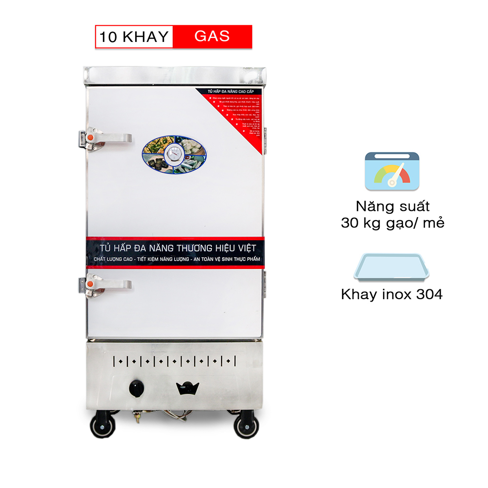 Tủ hấp bánh bao công nghiệp bằng gas 10 khay TC-NK10G 4 Tủ hấp bánh bao công nghiệp bằng gas 10 khay TC-NK10G