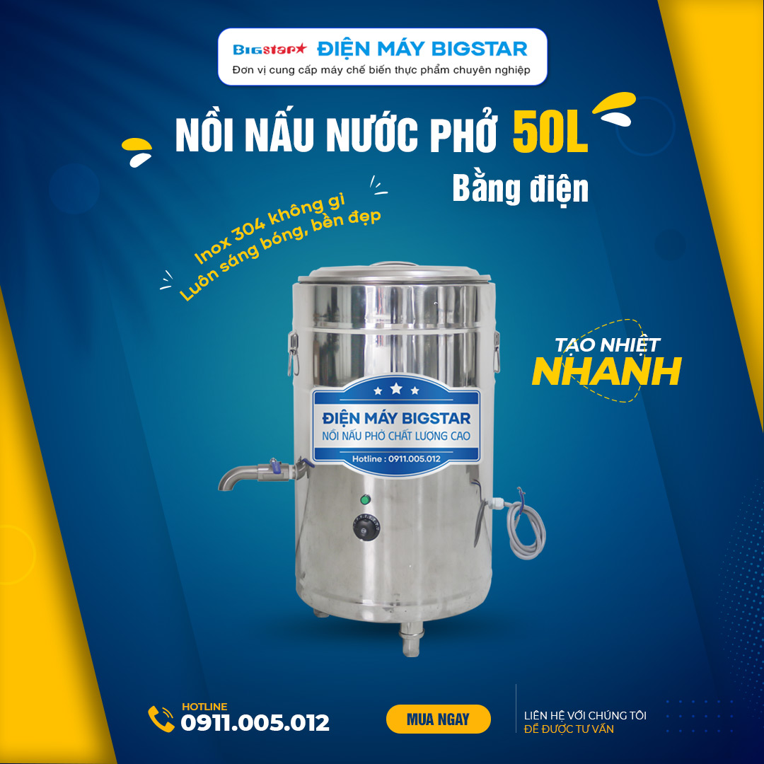 noi nau nuoc pho bang dien 50L banner