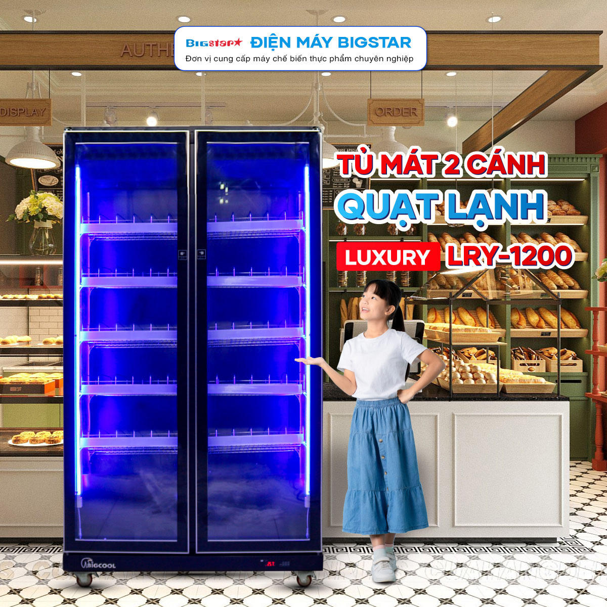 tu mat 2 canh quat lanh say kinh luxury lry 1200 tr red