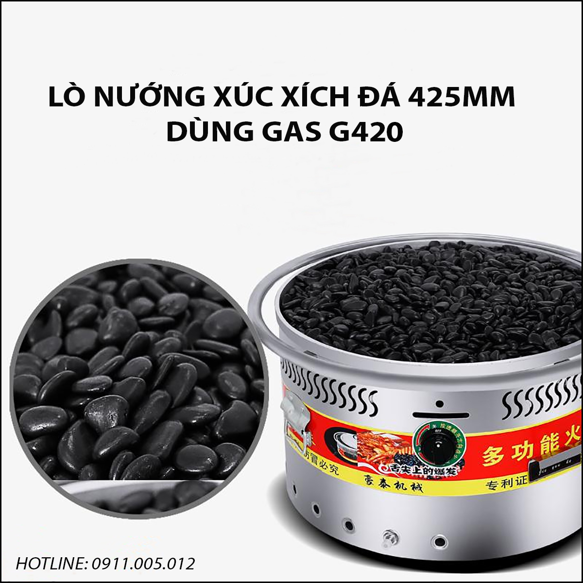 lo nuong xuc xich da 425mm dung gas G420 4