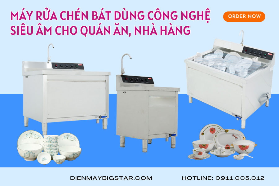may rua chen bat dung cong nghe sieu am cho quan an nha hang 1