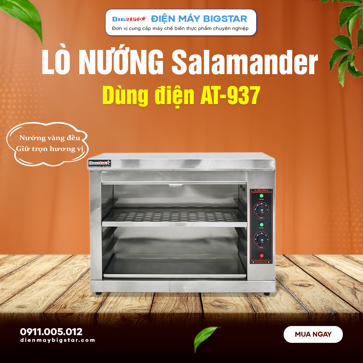 lo nuong salamander dung dien AT 937 8
