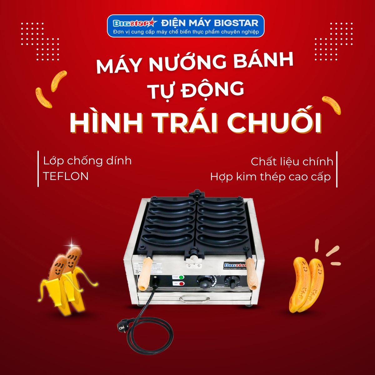 may nuong banh tu dong hinh trai chuoi banner