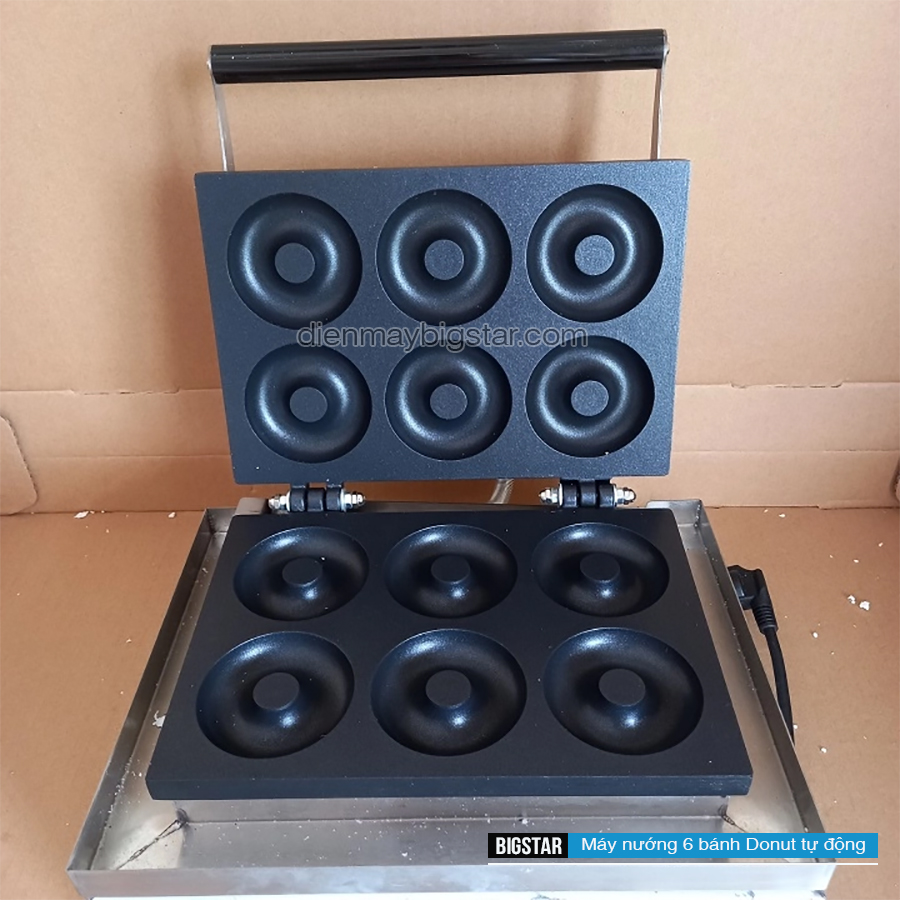 Máy nướng 6 bánh Donut tự động 10 Máy nướng 6 bánh Donut tự động