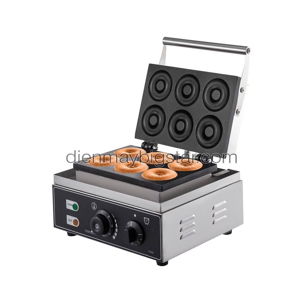 Máy nướng 6 bánh Donut tự động 8 Máy nướng 6 bánh Donut tự động