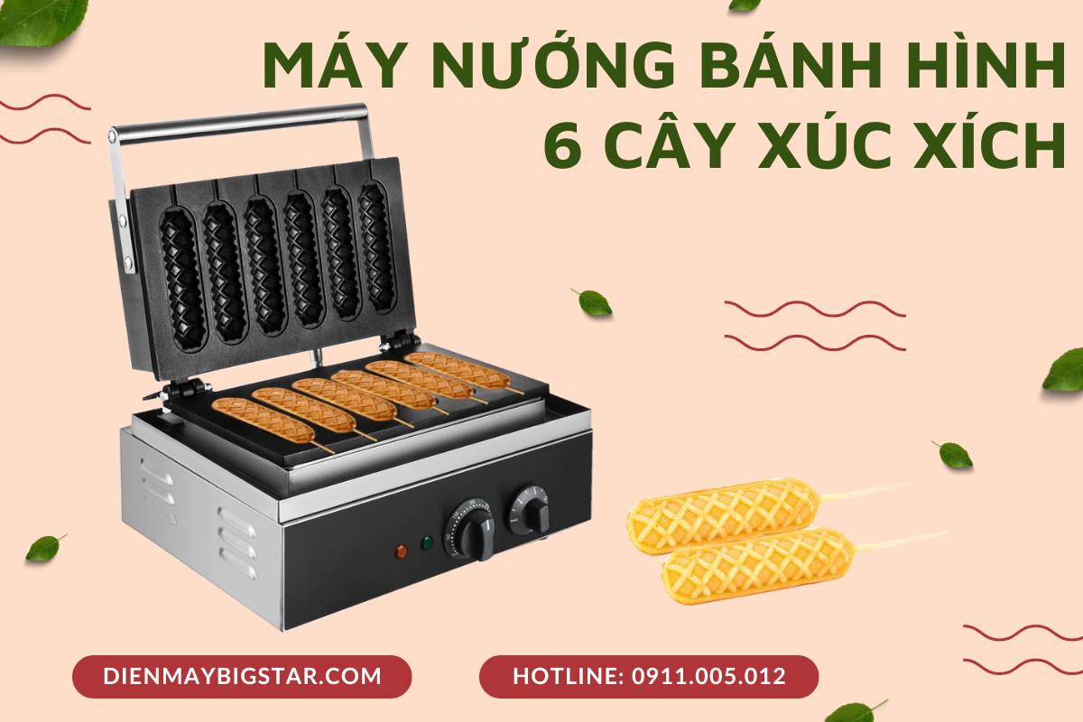 may nuong banh hinh 6 cay xuc xich 3