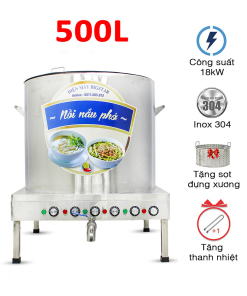 Nồi nấu phở điện 500L BigStar
