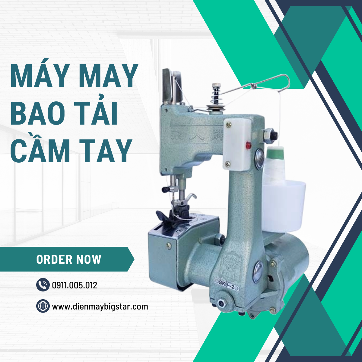 Máy may bao tải cầm tay