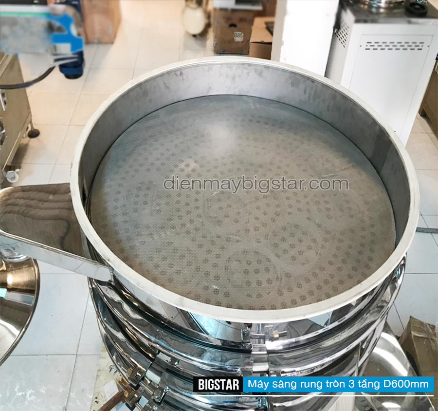 Máy sàng rung tròn 3 tầng D600mm 8 Máy sàng rung tròn 3 tầng D600mm