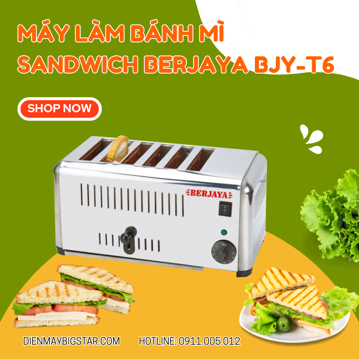 may lam banh mi sandwich Berjaya BJY T6 2