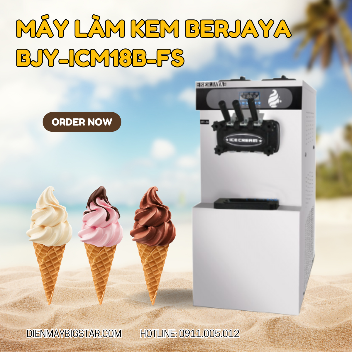 Máy làm kem Berjaya BJY-ICM18B-FS