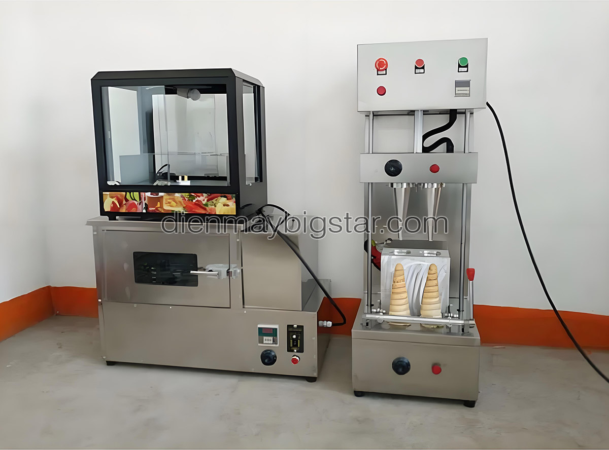 Máy tạo hình vỏ pizza ốc quế PQ-A2
