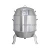 Lò quay gà vịt inox chân cong 90