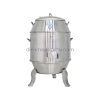 Lò quay vịt inox chân cong 80