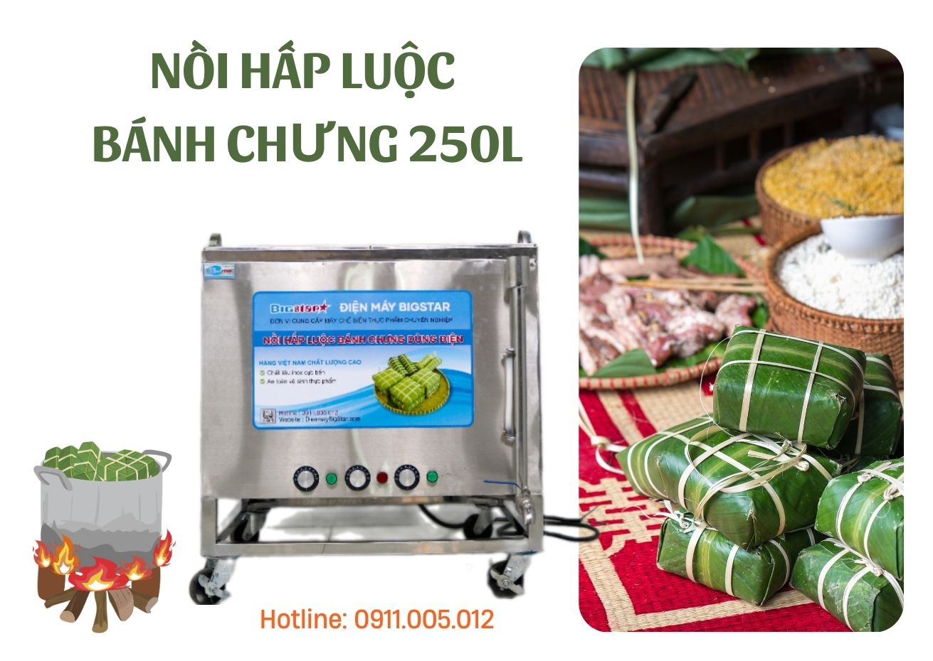 Nồi hấp luộc bánh chưng 250L 16 trang xanh cam hien dai don gian hinh anh cong thuc banh chung ngay tet do an The Cong Thuc