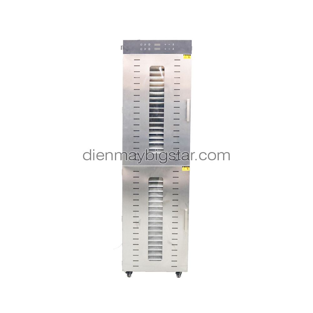 Máy sấy thực phẩm 2 lớp 40 khay SS-40H 17 Máy sấy thực phẩm 2 lớp 40 khay SS-40H