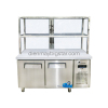 Bàn mát inox kèm tủ kính