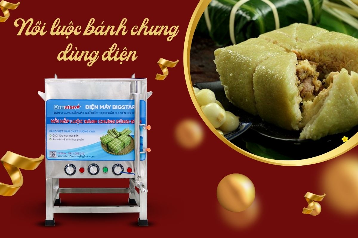 Nồi nấu bánh chưng dùng điện 90L 14 2