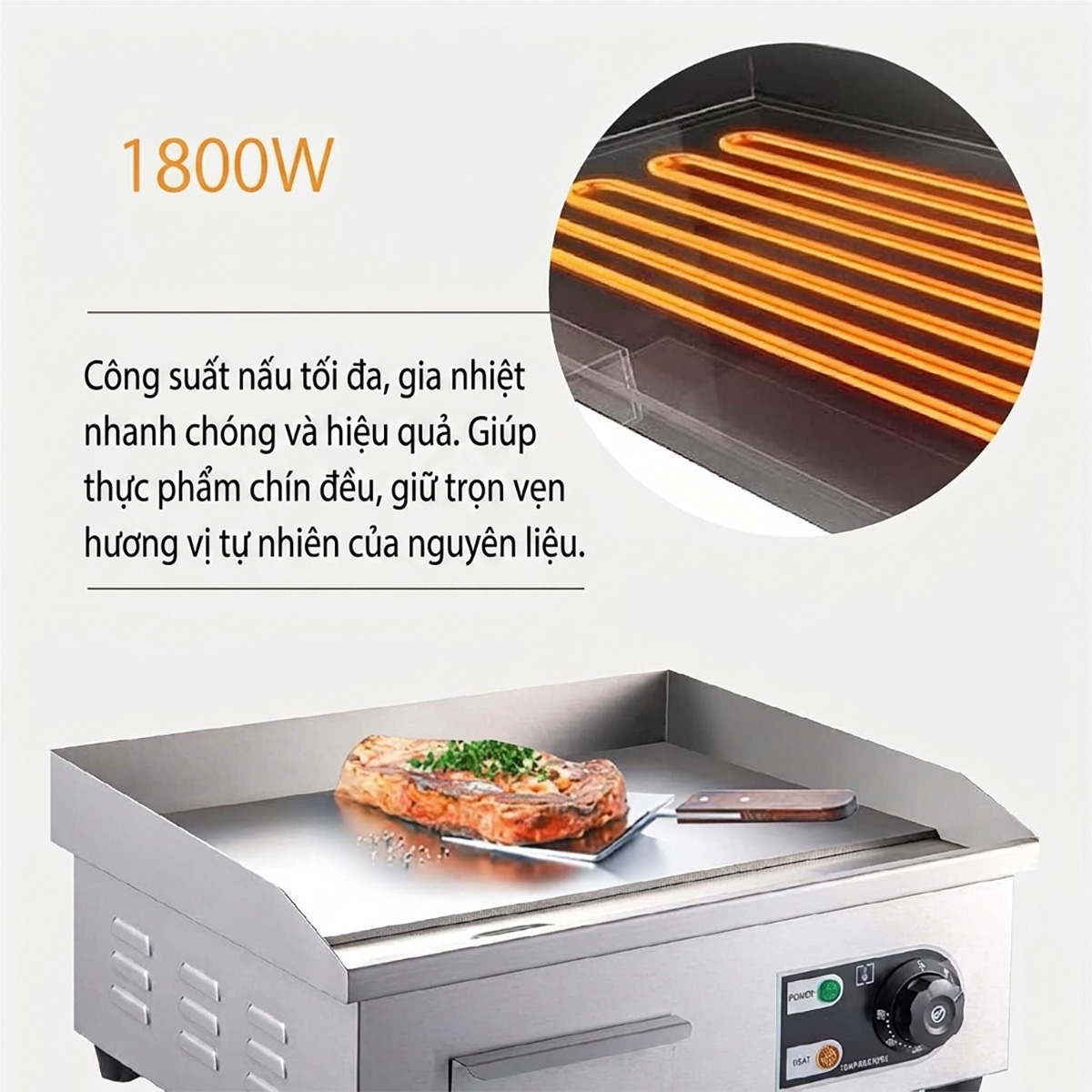 Bếp chiên phẳng dùng điện HT-818B 14 bep chien phang dung dien ht 818b 7