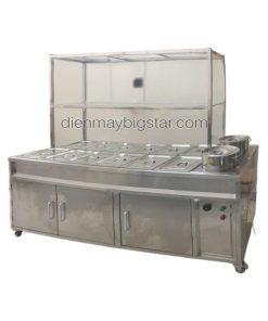 Tủ hâm nóng thực phẩm 12 khay 2 nồi
