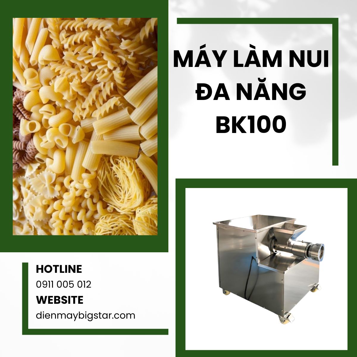 Máy làm nui đa năng BK100