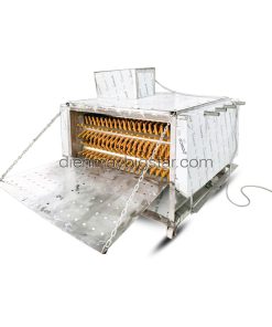 Máy làm lông vịt liên hoàn siêu sạch 9 trục nằm ngang