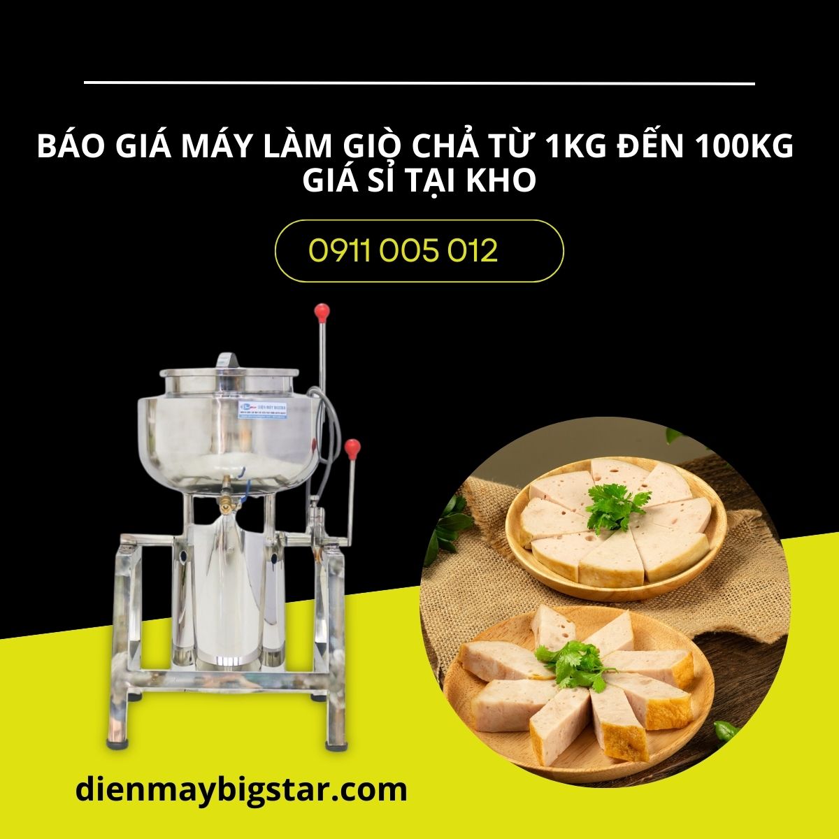 máy làm giò chả