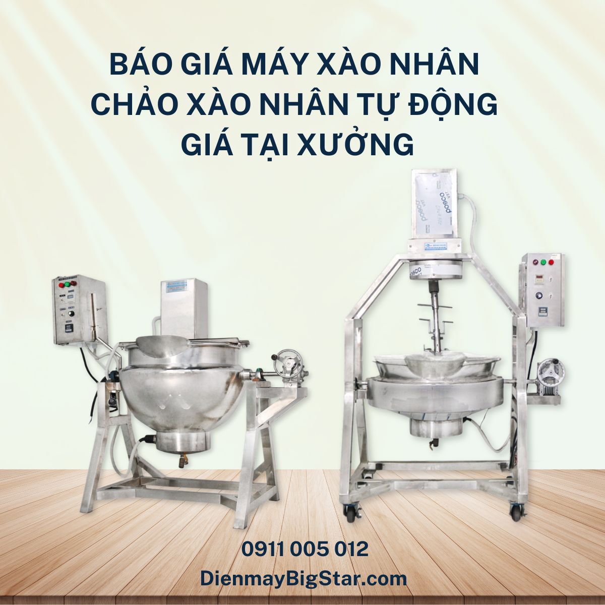 Bao gia may xao nhan chao xao nhan tu dong gia tai