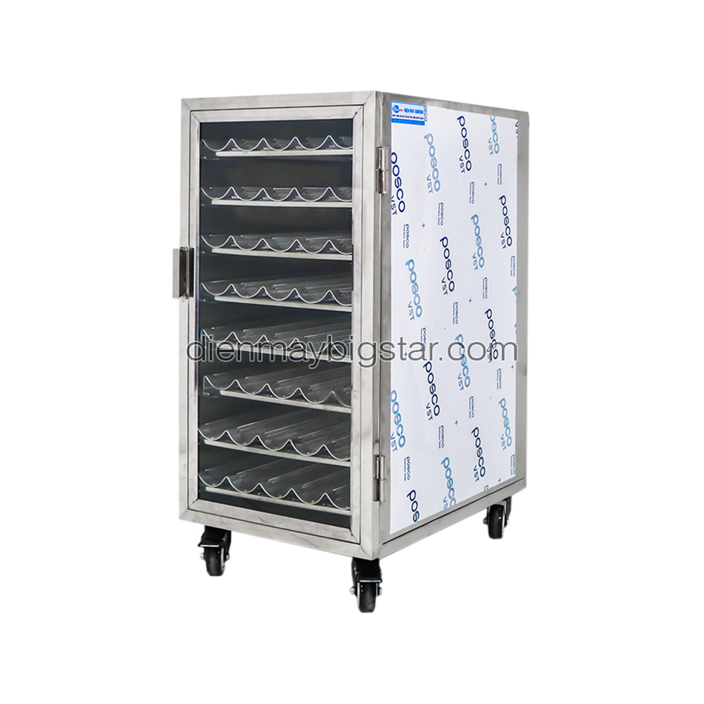 Tủ ủ bột 8 khay không dùng điện 7 Tủ ủ bột 8 khay không dùng điện - Ảnh 2