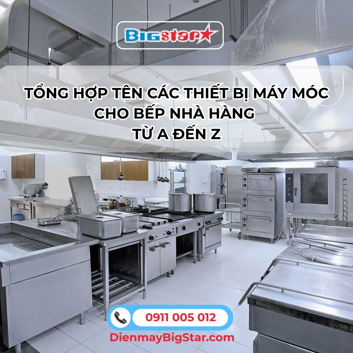 thiết bị máy móc cho bếp nhà hàng