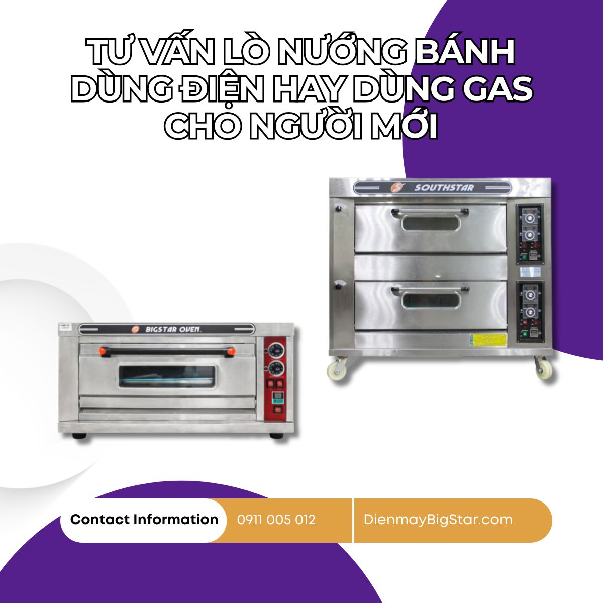 tu van lo nuong banh dung dien hay dung ga cho nguoi moi