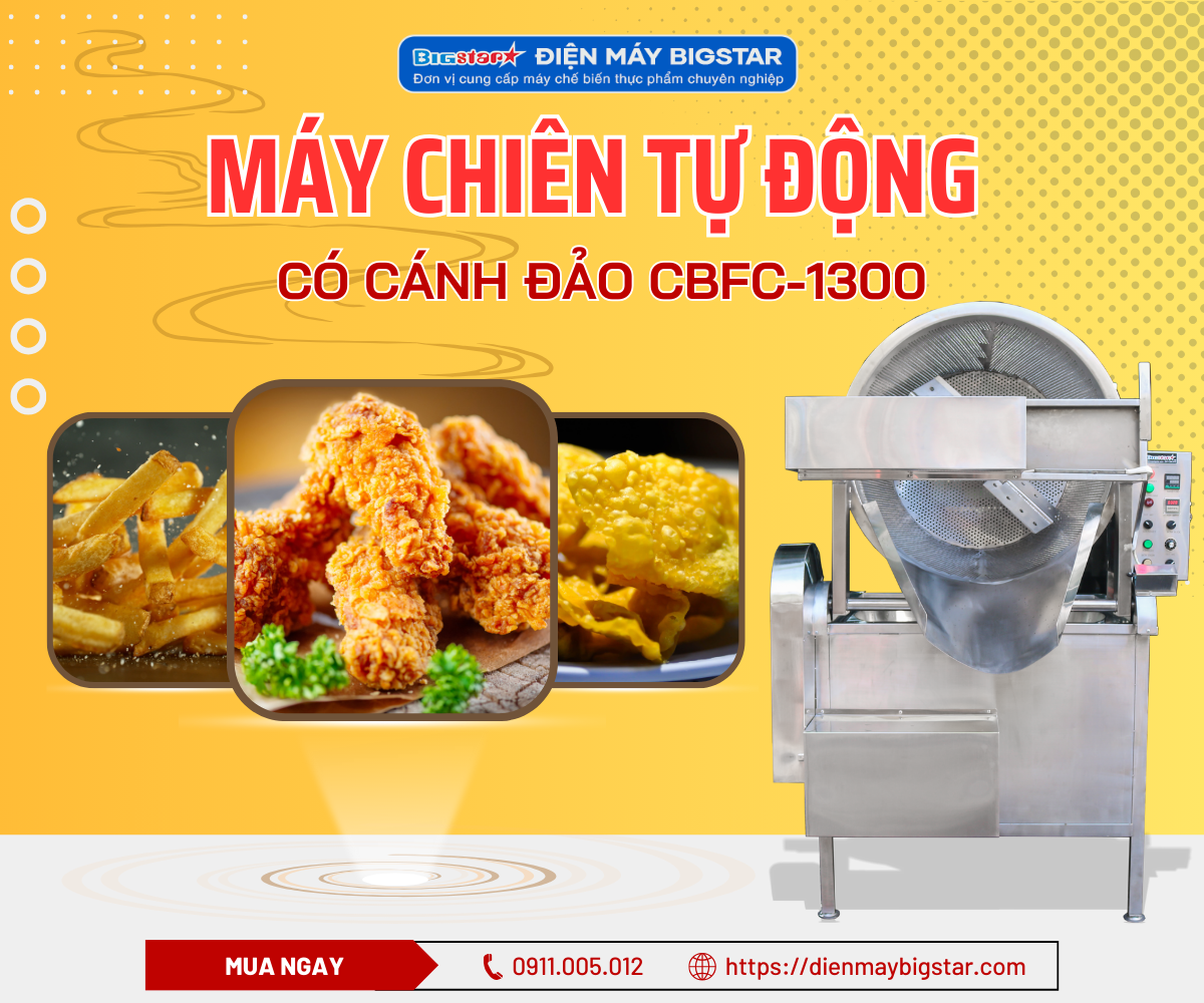Máy chiên tự động có cánh đảo BFC-1300